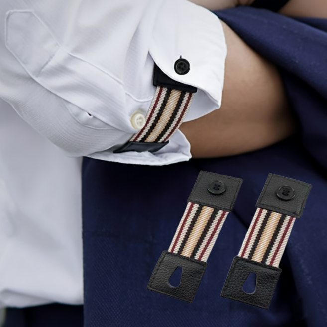 셔츠 소매 길이 조절 탄성 소매고정 밴드 2P 세트