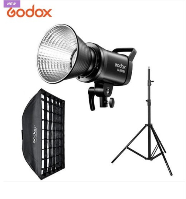 고독스 SL60 II Bi + 303 스탠드 + SB-FW70100 70x100 그리드 소프트박스 세트 2세대 유튜브 방송 촬영 조명 라이트, 1개, 단품