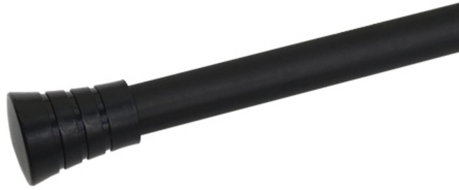 한국레일갤럭시 15mm 네오 커튼봉 커텐봉, 블랙