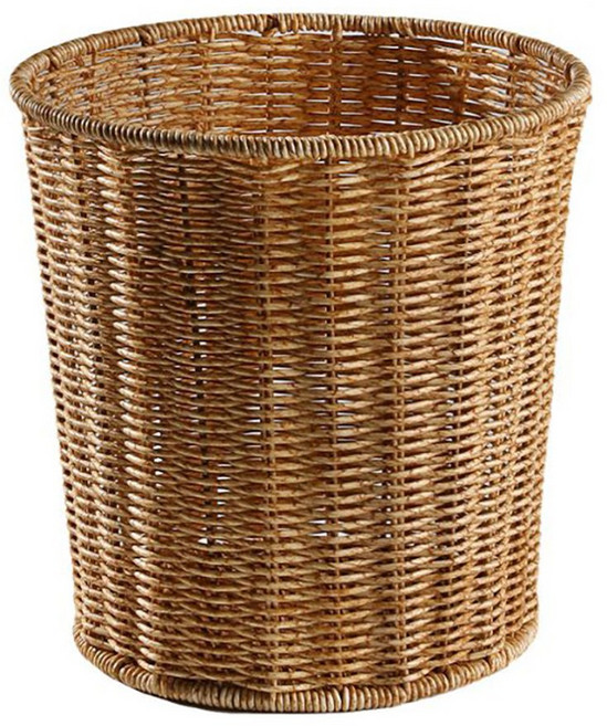 달빛마켓 볼튼 원형 깊은 라탄바구니 바스켓, 1개, 베이지