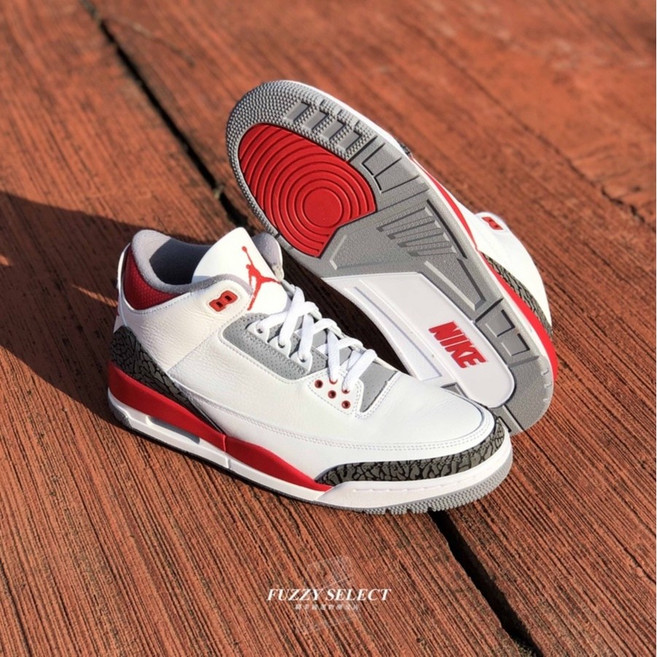 Nike Air Jordan 3 Retro Fire Red 運動鞋, 1個, 嬰幼童5C(11cm)