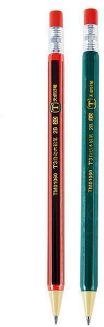 天卓 自動鉛筆 TM01060 2B 筆芯, 1個, 2支筆, N/A