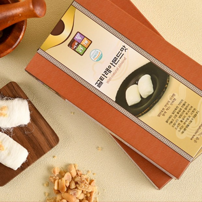 5+1 [New장단콩꿀타래증정] 인사동 꿀타래 궁중다과 / 여름철 아이스박스 포장, 2아몬드맛1박스, 1개