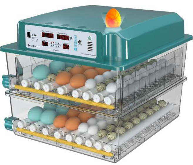완전 자동 지능형 항온 인큐베이터 가정용 소형 계란/조류 알 부화기 (알 전란 기능 포함), 02 US Plug, 08 98PCS