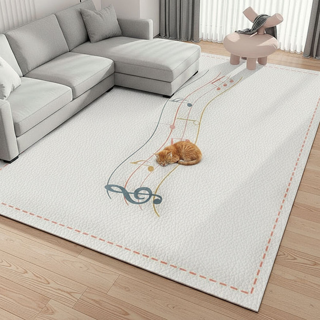 강아지 매트 가정용 가죽 방수 매트 고양이쿨매트, 1개, C-02음악 기호