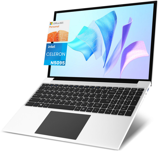 JUMPER 2026 노트북 16인치 화면 대형 셀러론N5095 512GB SSD+128GB eMMc 16GB RAM office 365사무용 WIN11 home-펄 화이트, 펄 화이트, S7maxN5095sun234, 640GB, WIN11 Home