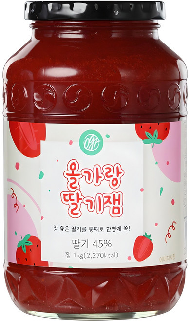 초록원 올가랑 딸기잼, 1kg, 1개