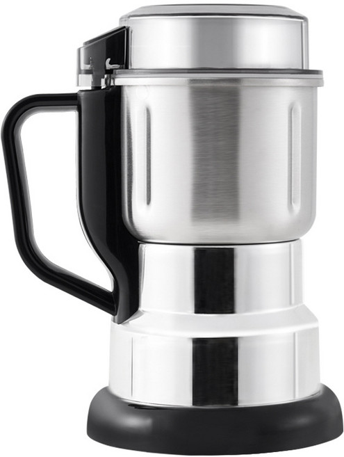 SUUNI 500ml 분쇄기 사이클로 연마 대용량 잡곡 분쇄기 소형 가정용 곡물 분쇄기 다용도 분쇄기, 은