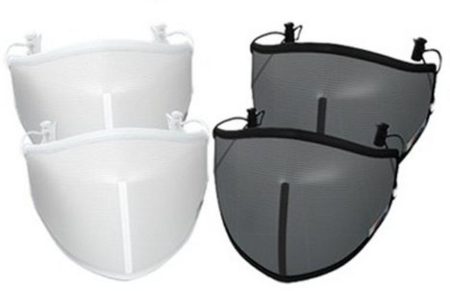 철통방패 빨아쓰는 망사 나노 방패 마스크 블랙 2p + 화이트 2p, 1세트