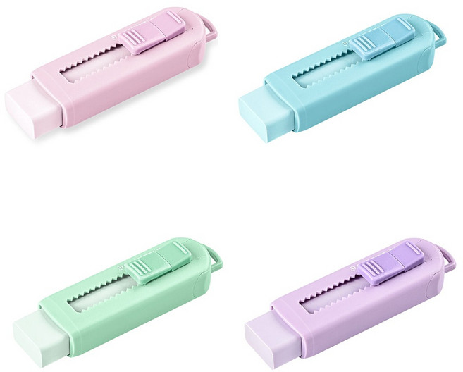 스테들러 슬라이딩 지우개 색상선택, 핑크