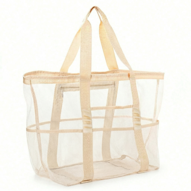 메쉬 대형 멀티 비치백