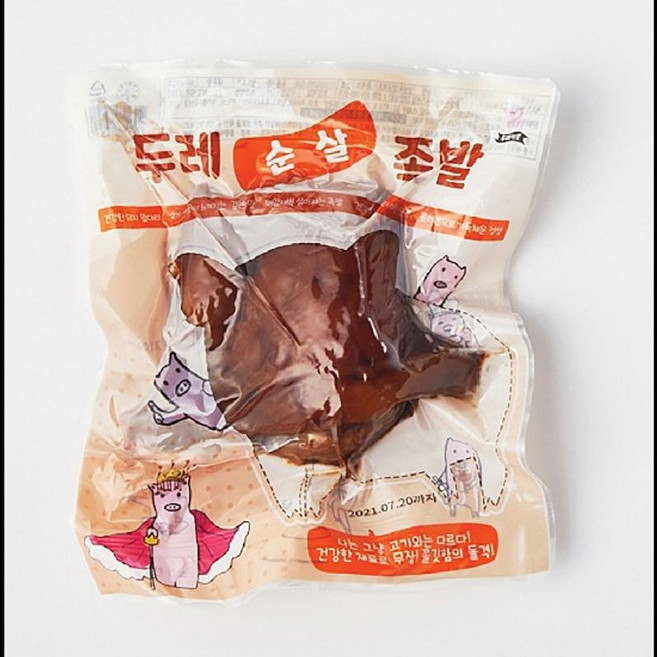 두레식품 순살족발+새우젓, 3개, 300g