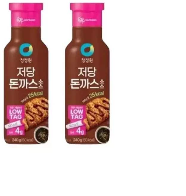 청정원 저당 돈까스소스 240g 2개 디핑소스 브런치 식당 캠핑, 1세트
