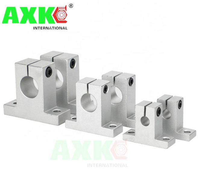 유니트베어링 선형 광축 SK 수직 지지 알루미늄 합금 베어링 프레임 연마 로드 홀더 SK/8mm -- SK/60mm, SK 20mm, 1개