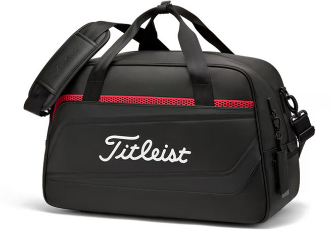 [아쿠쉬네트코리아 정품] 타이틀리스트 2025 퍼포먼스 보스턴백 TA25PFBB, 블랙/블랙/레드
