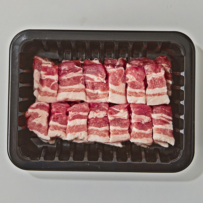 삼형제고기 1등급 한돈 오겹살 찌개용 냉장, 2개, 400g