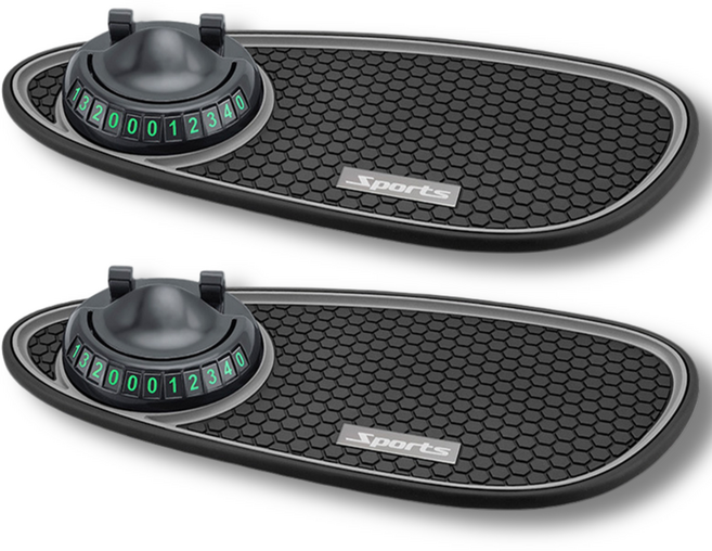 월간리빙 차량용 휴대폰거치 대시보드 논슬립 패드, 블랙+그레이, 2개