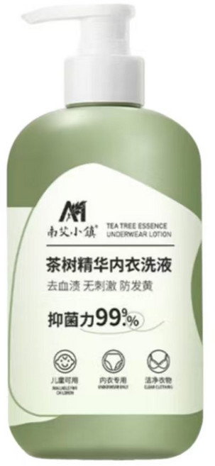 茶樹精華內衣洗衣液 去汙抑菌99% 溫和不傷手, 1個, 520ml