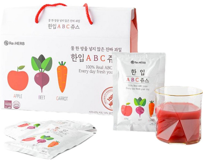 찐노마진몰 abc 주스 유기농 무농약 인증 과일 100% 착즙 국내산 건강 쥬스, 3L, 3박스