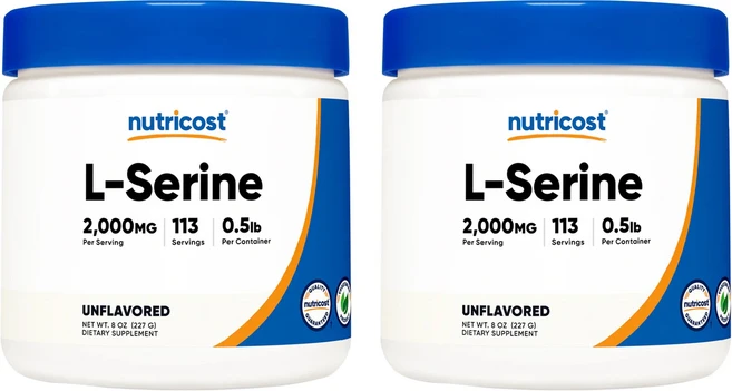 뉴트리코스트 L-세린 2000mg, 2개, 227g, 227g - 쿠팡