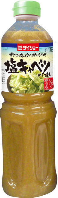 일본 다이쇼 시오다래 시오타래 양배추 소금 소스 대용량 1.15kg 482119, 1개