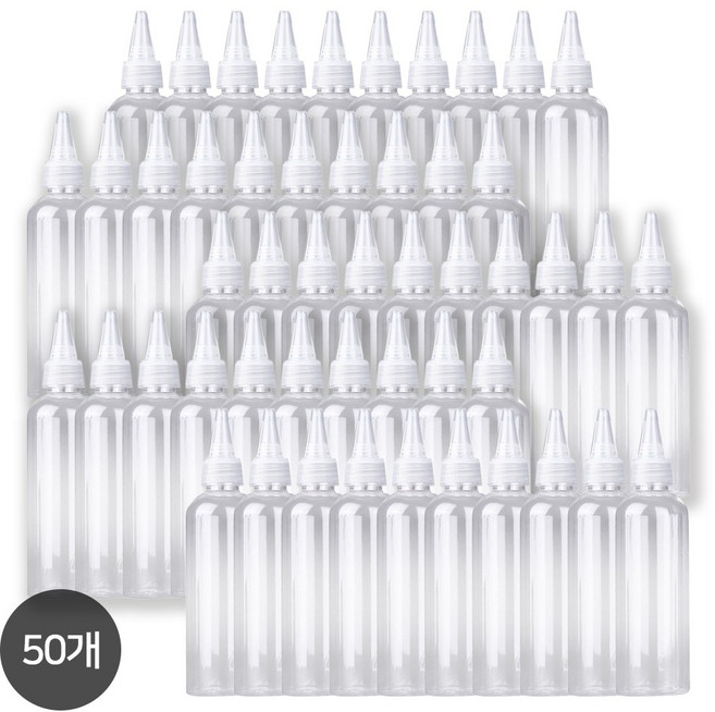 아리코 소분공병 뾰족캡 소분용기 100ml, 50개