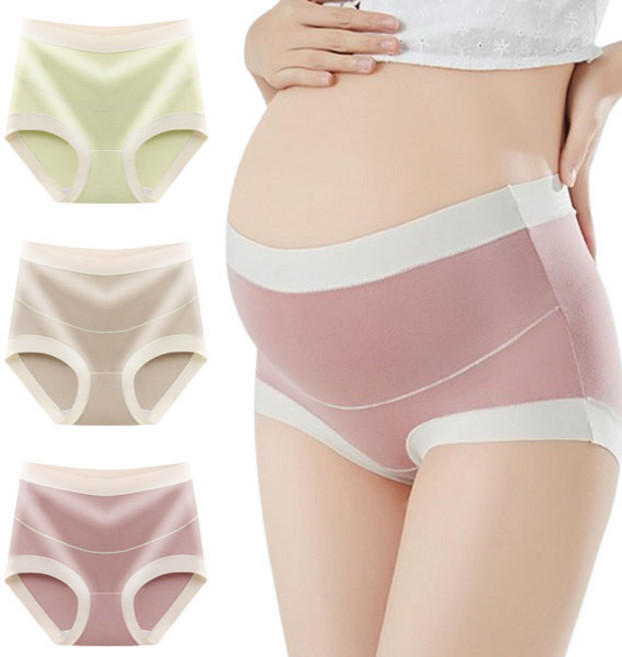 3P세트 모달 만삭 임산부 하이웨스트 팬티 코튼 노라인 까미샵