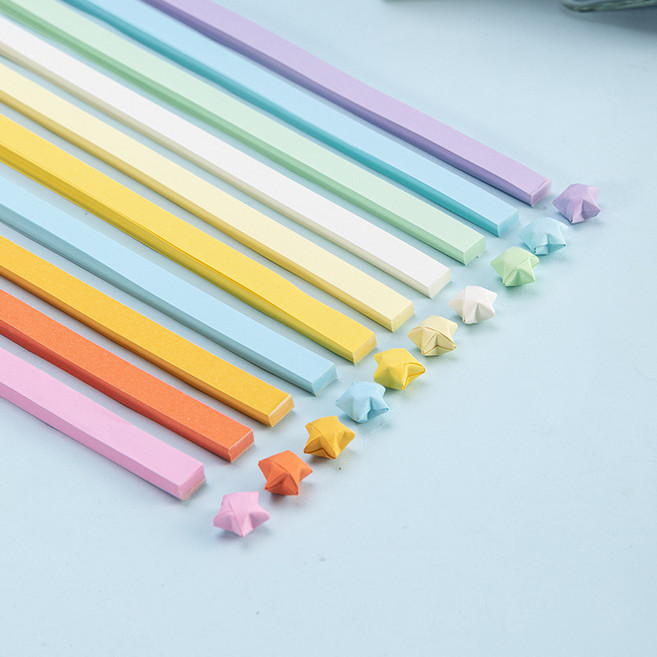 4종 야광별 종이 접기 색종이 모음, 3.기본별(S3903), 1세트, 540개, 10색