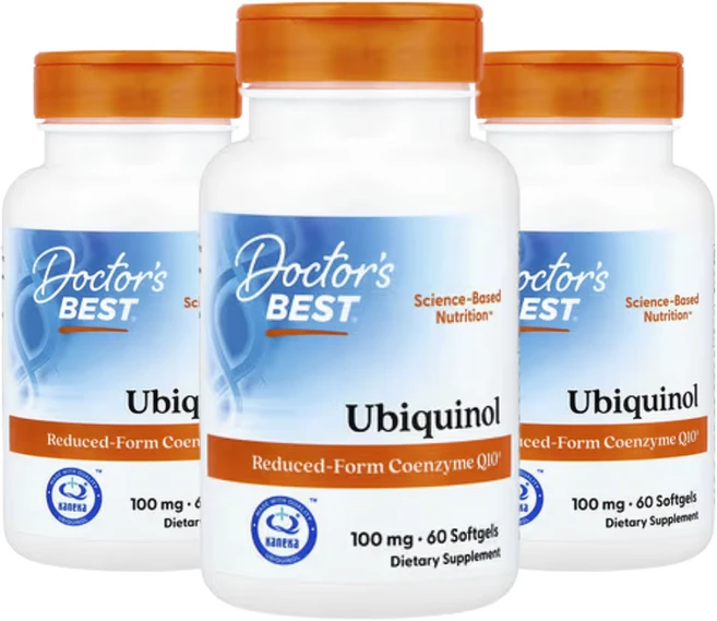 (2+1 기획전) 닥터스베스트 유비퀴놀 100 mg 60 소프트젤 softgels 카네카 함유 조효소 코엔자임 coenzyme Q10 환원형 코엔자임큐텐 코큐 텐 CoQ 10, 60정, 3개 - 쿠팡