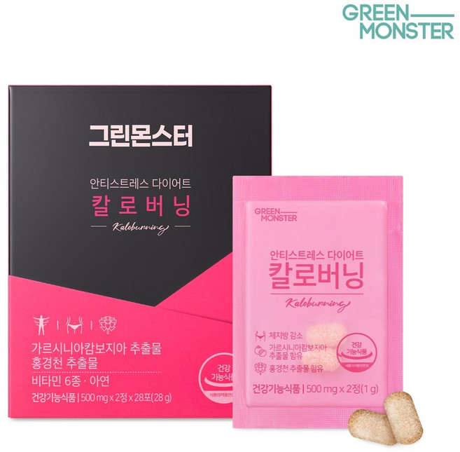 그린몬스터 안티스트레스 다이어트 칼로버닝, 28회분, 1개