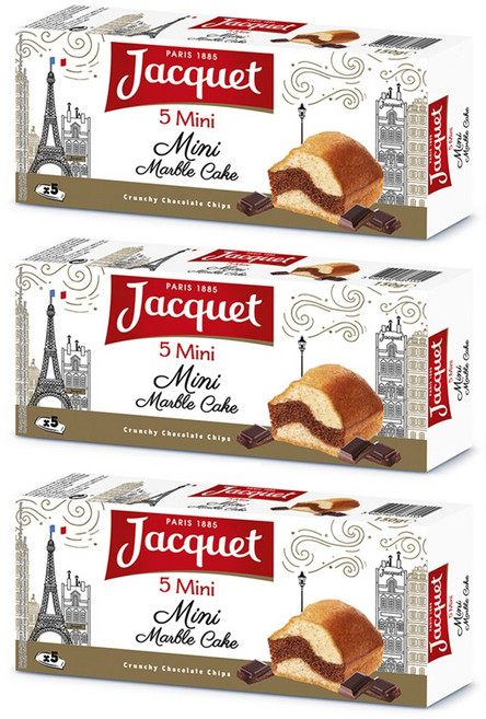 자케 미니 마블케익 135g, 3개