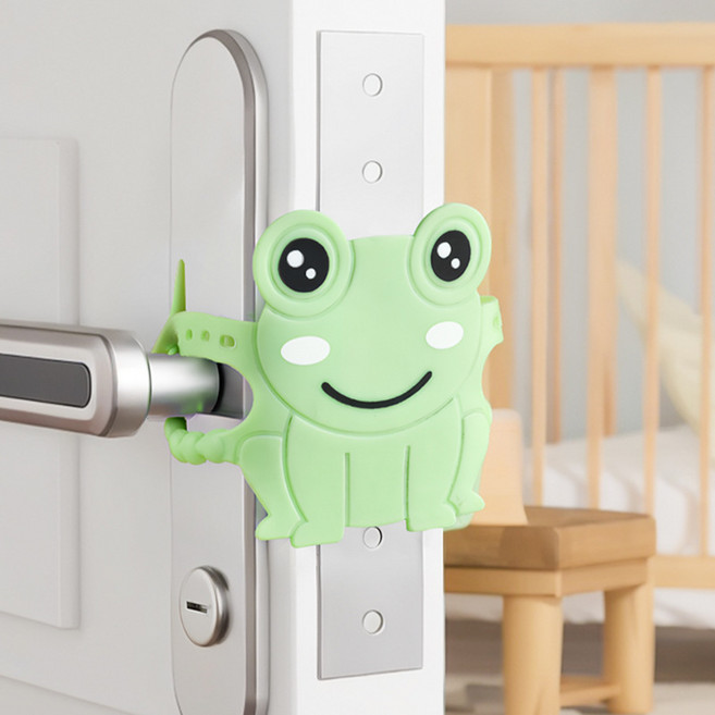 에버리즈 살포시 문닫힘 소음방지 문 쾅 방지 2색, 2개, 개구리그린