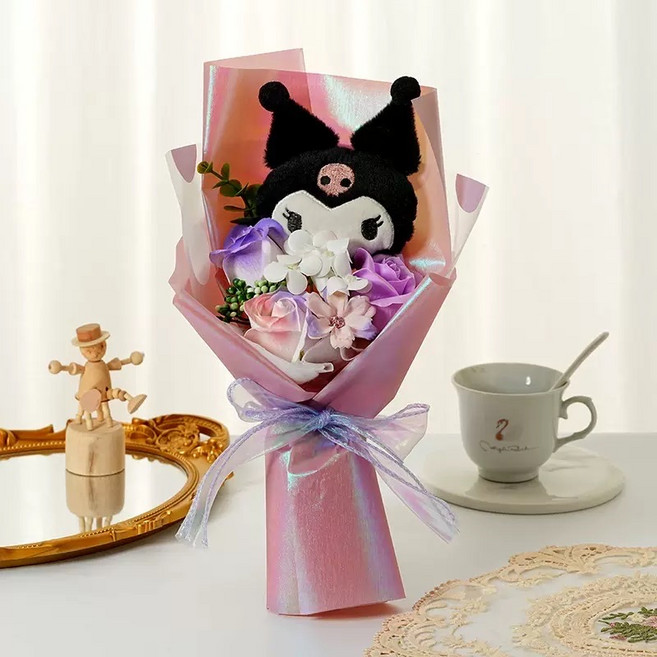 Sanrio 角色絨毛玩偶花束, 1件, 酷洛米+禮物袋