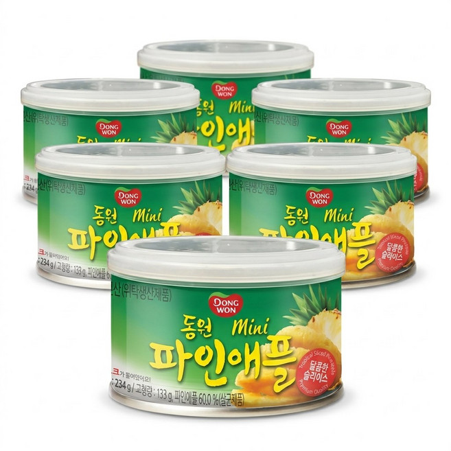 동원 미니파인애플, 234g, 6개