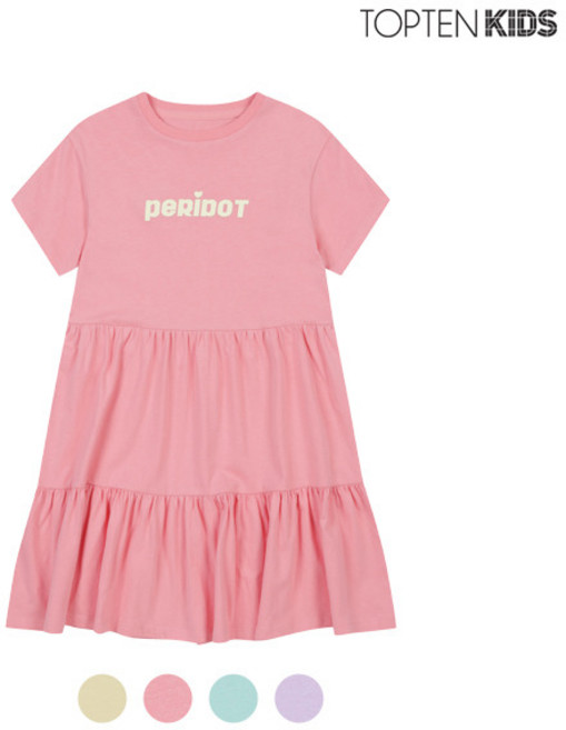 탑텐키즈 탑텐키즈 여아 티어드 니트 원피스 A_MKD2OO2001