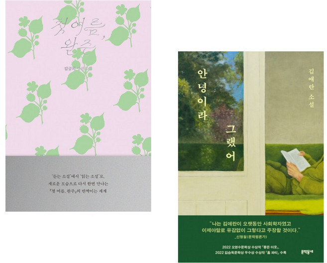 (책방추천) 첫 여름 완주: 읽는 소설 + 안녕이라 그랬어 (전2권)