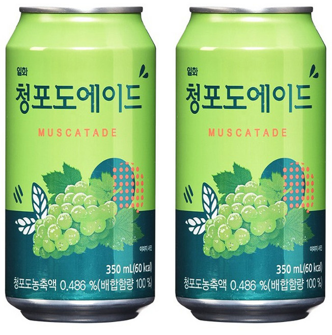 일화 청포도에이드캔, 350ml, 24개