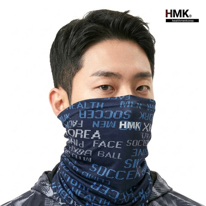 HMK 프리미엄 멀티 쿨 넥워머 마스크 자외선 차단 남여공용 스카프 12가지 색상, 1개, 04 다크네이비