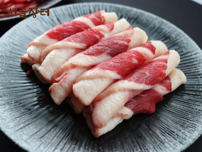 시골장터 [서현] 냉동)투뿔 한우 차돌박이, 1개, 200g