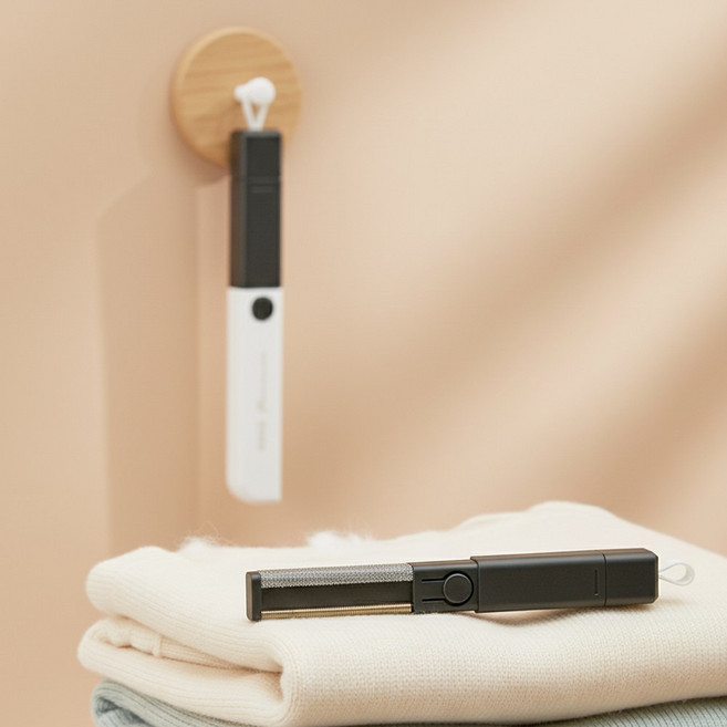 홀리크 2in1 휴대용 옷 털 보풀 먼지 제거기, 1개, 그린