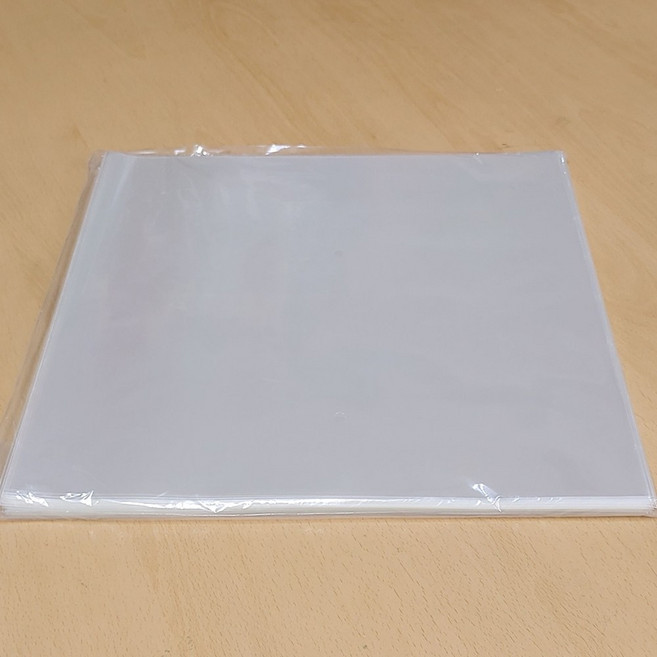 LP 비닐 (선택 구입) 속비닐 겉비닐 레코드 비닐, 겉비닐 100매, 1개, 투명