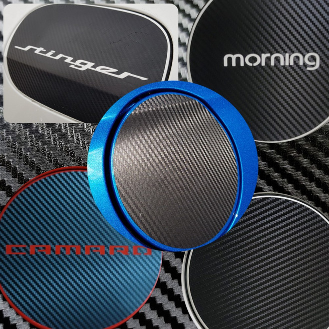 [AM] 모하비(구형) 3D무광카본블랙 주유구 스티커 / 카본데칼스킨, 로고유(로고있음) 모하비(구형)