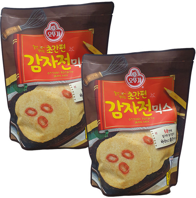 오뚜기 초간편 감자전 믹스, 1.2kg, 2개