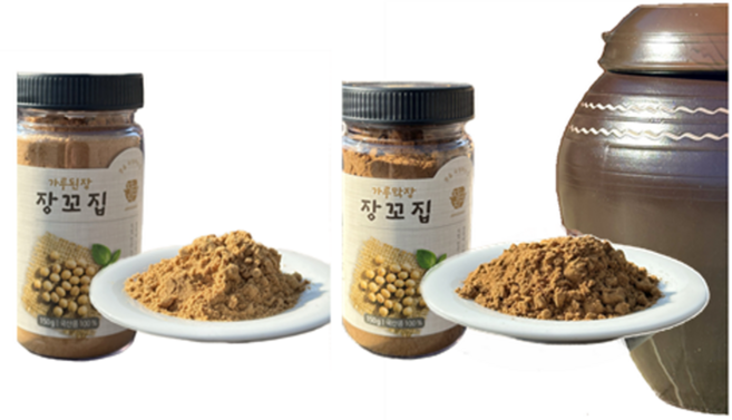 [강릉 장단지] 가루된장+가루막장 장꼬집 / 국산(메주(콩) 고춧가루 보리쌀 천일염), 300g, 2개