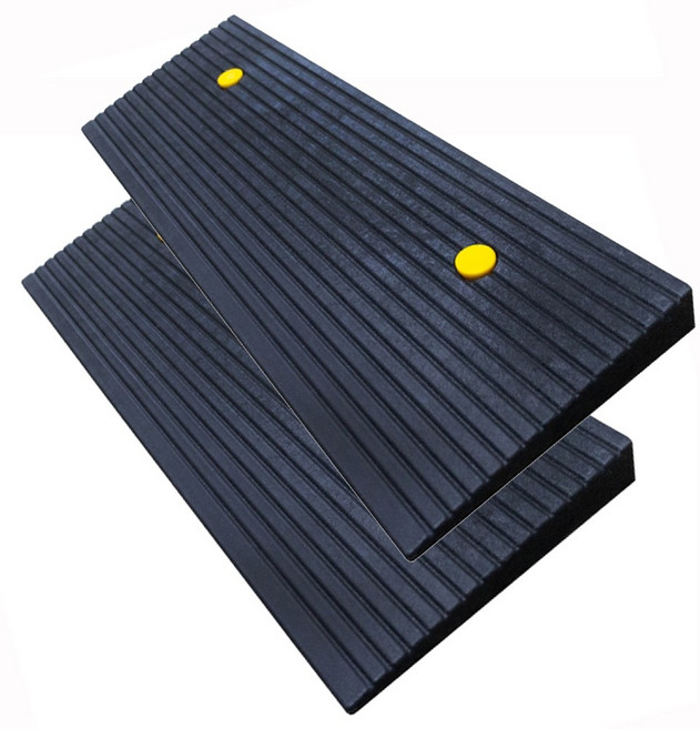 휠체어 자전거 유모차 차량 진입판 경사판 카업, 검정색, 2개