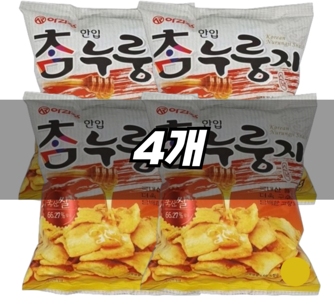 아리랑후드 한입참 누룽지 200g, 4개