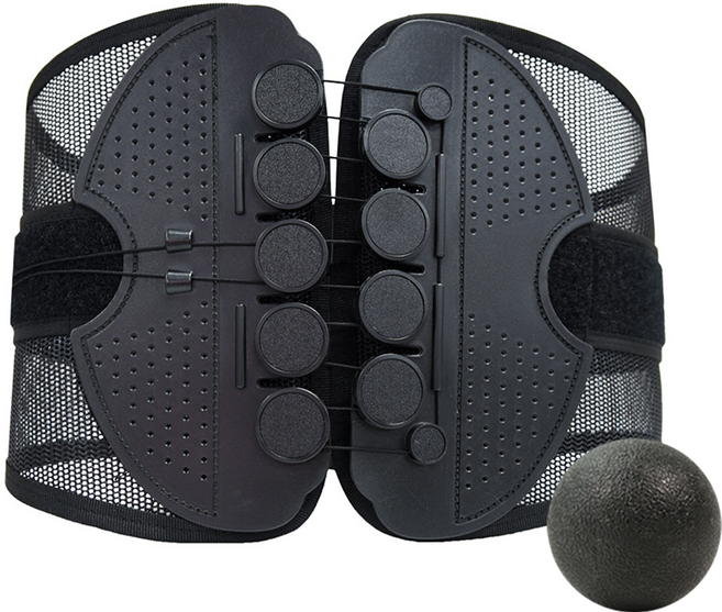 올투게더나우 와이어 허리 복대 허리보호대 마사지볼 세트, 1개