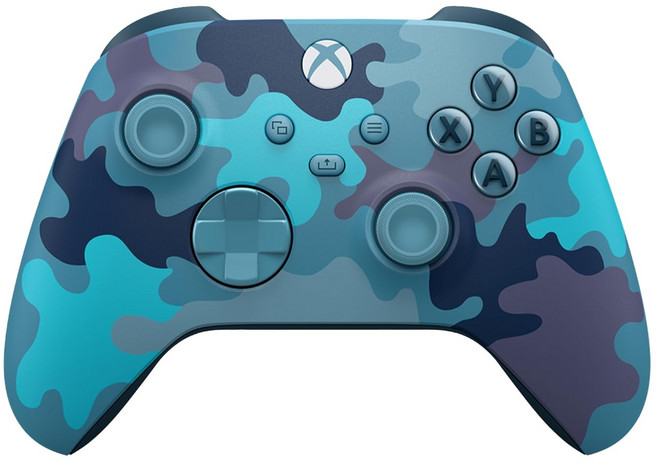 Xbox 無線控制器 迷彩藍, 1個, XBOX 原廠無線控制器 手把 PC手把 Xbox Series S/X PC 適用(海洋行動)