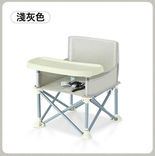 DFMEI 寶寶露營摺疊餐椅便攜式嬰兒餐桌出口兒童小椅子, 如圖