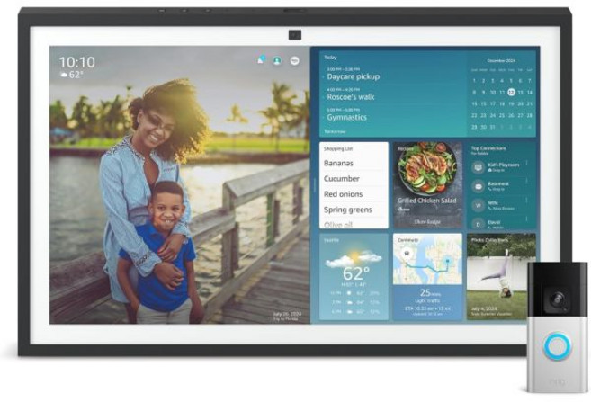 Amazon Echo Show 21 최신 모델 과 Ring Battery Doorbell Pro Alexa 얼리 액세스 포함 232813, Amazon Echo Show 21(최신 모델)과 Ri